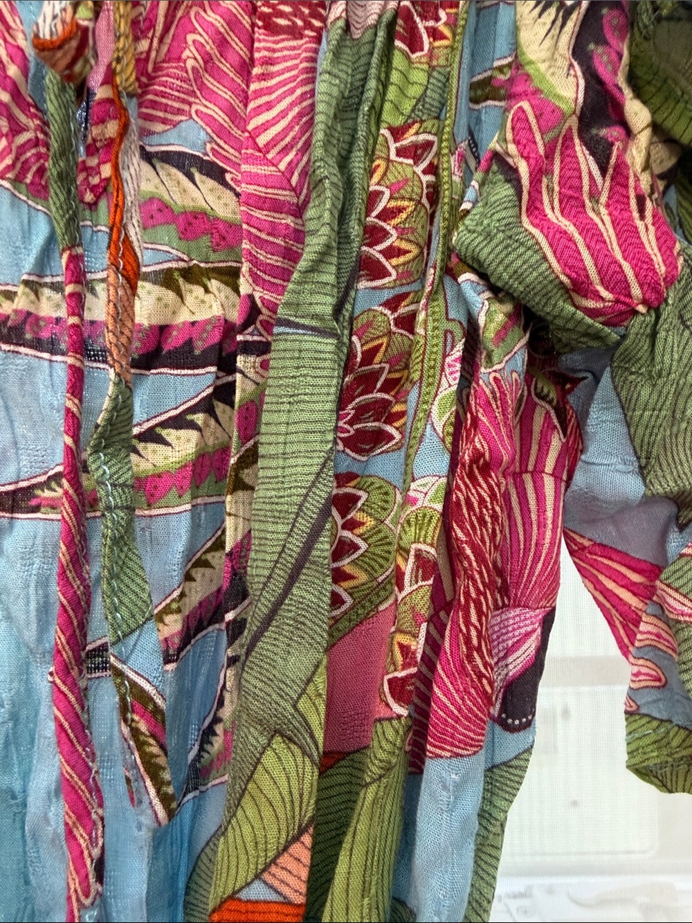 Rachel Roy Boho Off-Shoulder Floral Tie-Waist Dress in Multicolor - Picture 4 of 10